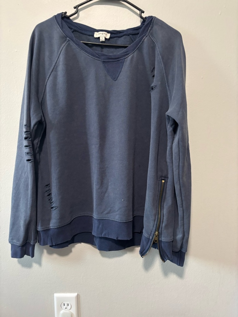 Umgee Navy Blue Crewneck Sweatshirt